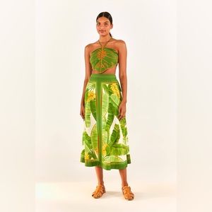 Farm Rio - Green Monstera Top (ONLY TOP)